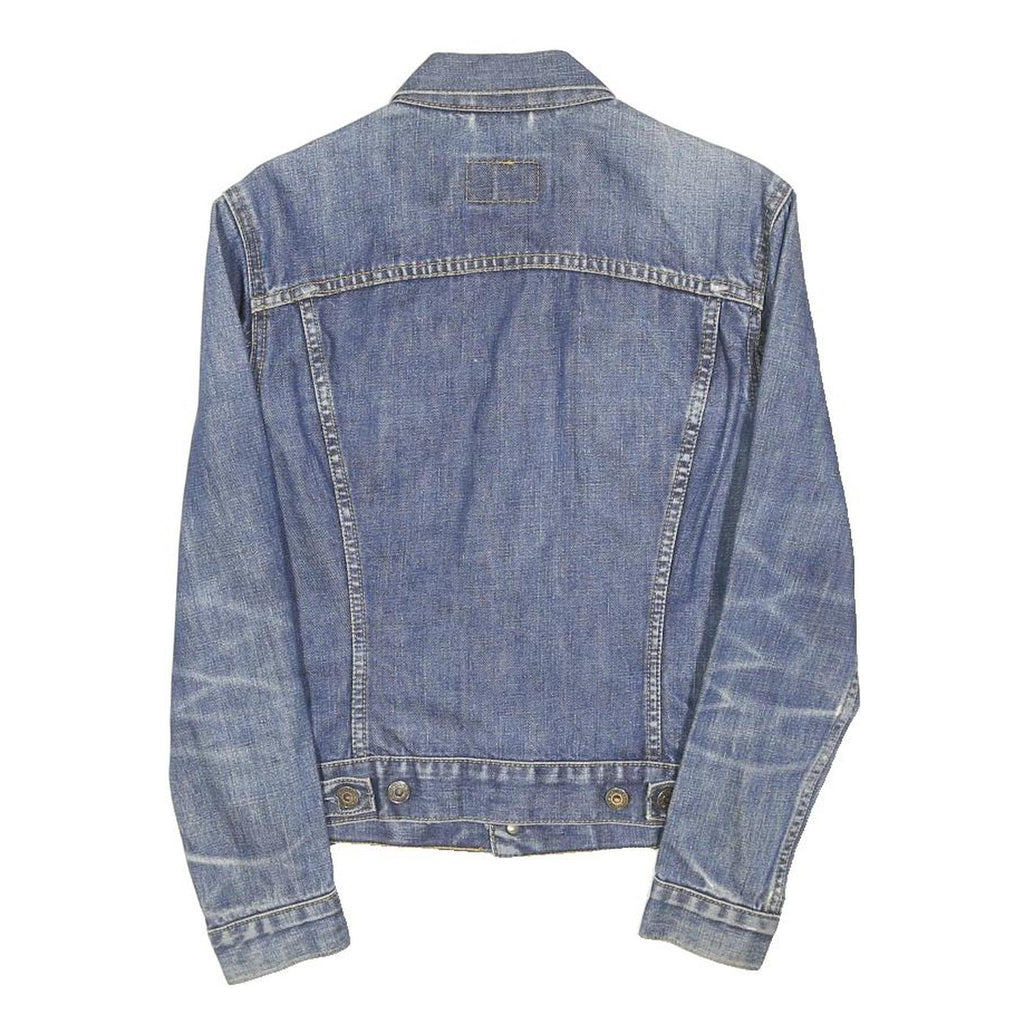 LEVI'S Womens Blue Denim Jacket S Cotton Button Classic Fit Casual