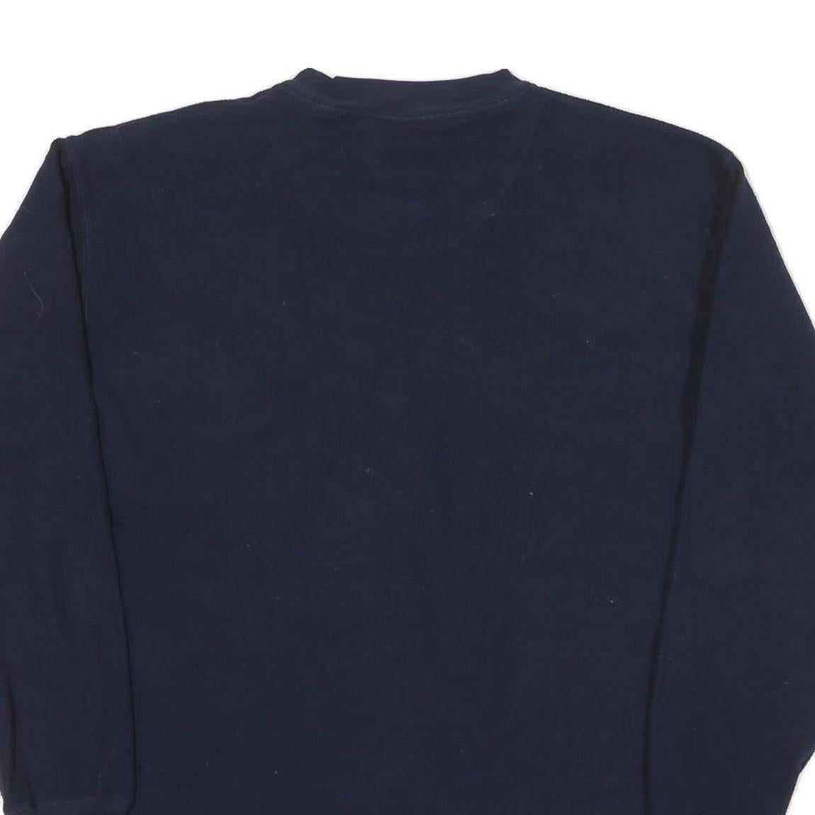 NAUTICA Mens Navy Plain Polyester Blend Crew Neck Regular Fit Jumper M Casual
