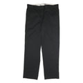 DICKIES Mens Black Classic Straight Trousers W40 L34 Workwear Zip Closure