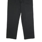 DICKIES Mens Black Classic Straight Trousers W40 L34 Workwear Zip Closure