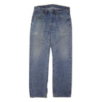 LEVI'S 501 Mens Jeans Blue Regular Straight Denim Medium W31 L29 Classic Button