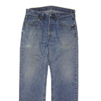 LEVI'S 501 Mens Jeans Blue Regular Straight Denim Medium W31 L29 Classic Button