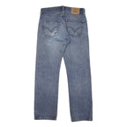 LEVI'S 501 Mens Jeans Blue Regular Straight Denim Medium W31 L29 Classic Button
