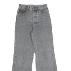 HEFENG Womens Regular Fit Grey Denim Jeans W24 L28 Casual Comfortable Pockets