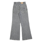 HEFENG Womens Regular Fit Grey Denim Jeans W24 L28 Casual Comfortable Pockets