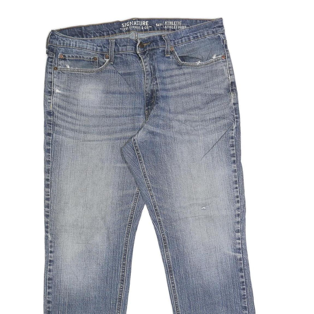 LEVI'S S67 Mens Regular Blue Denim Medium W36 L30 Zip Jeans