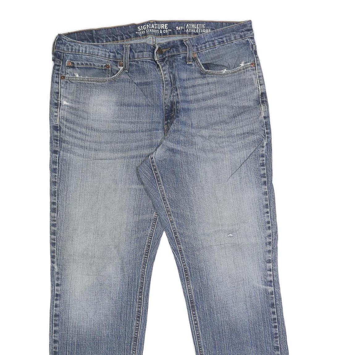 LEVI'S S67 Mens Regular Blue Denim Medium W36 L30 Zip Jeans