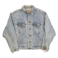 LEVI'S Mens Blue Denim Denim Jacket M Cotton Button Closure Casual Vintage Style