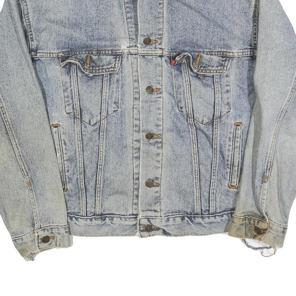 LEVI'S Mens Blue Denim Denim Jacket M Cotton Button Closure Casual Vintage Style