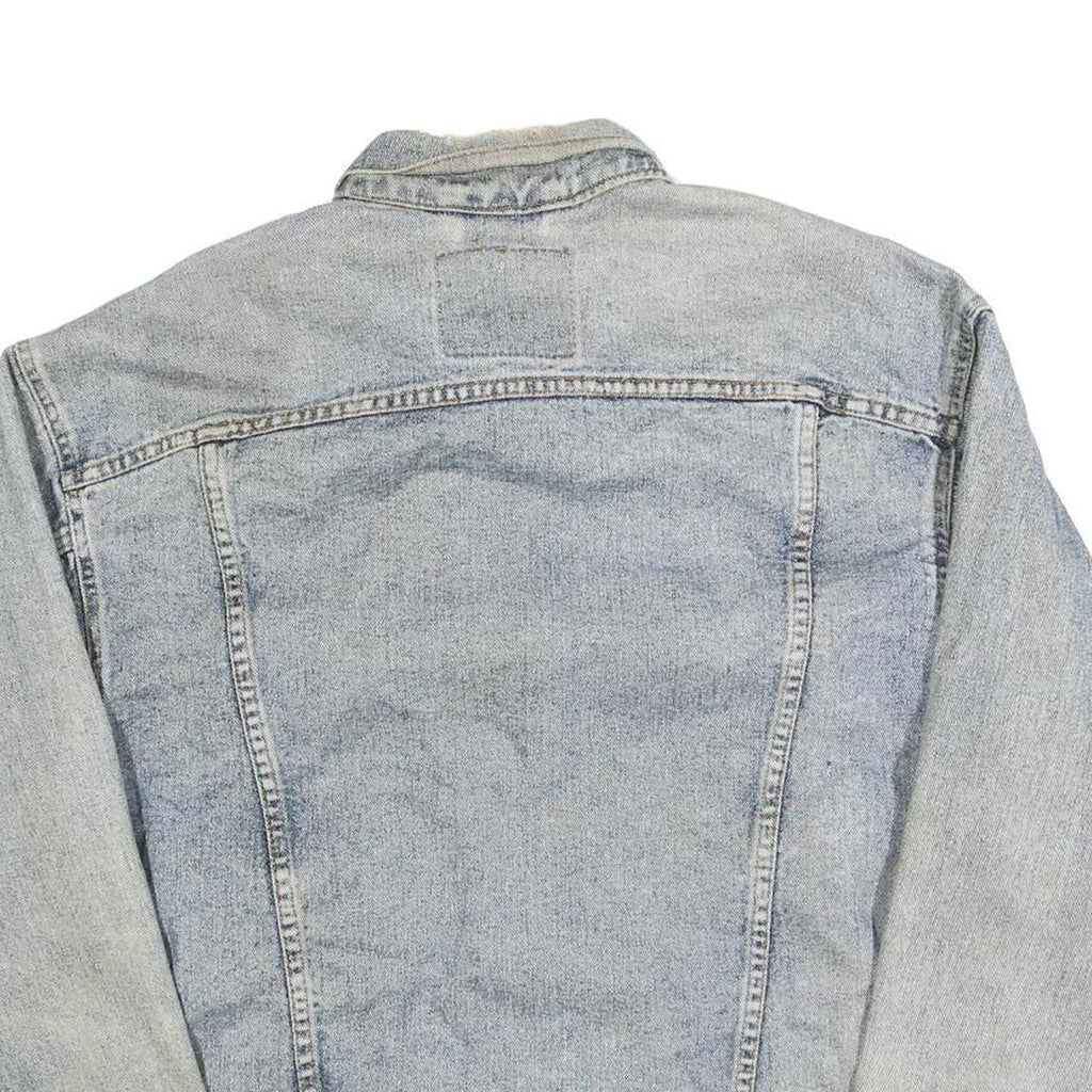 LEVI'S Mens Blue Denim Denim Jacket M Cotton Button Closure Casual Vintage Style