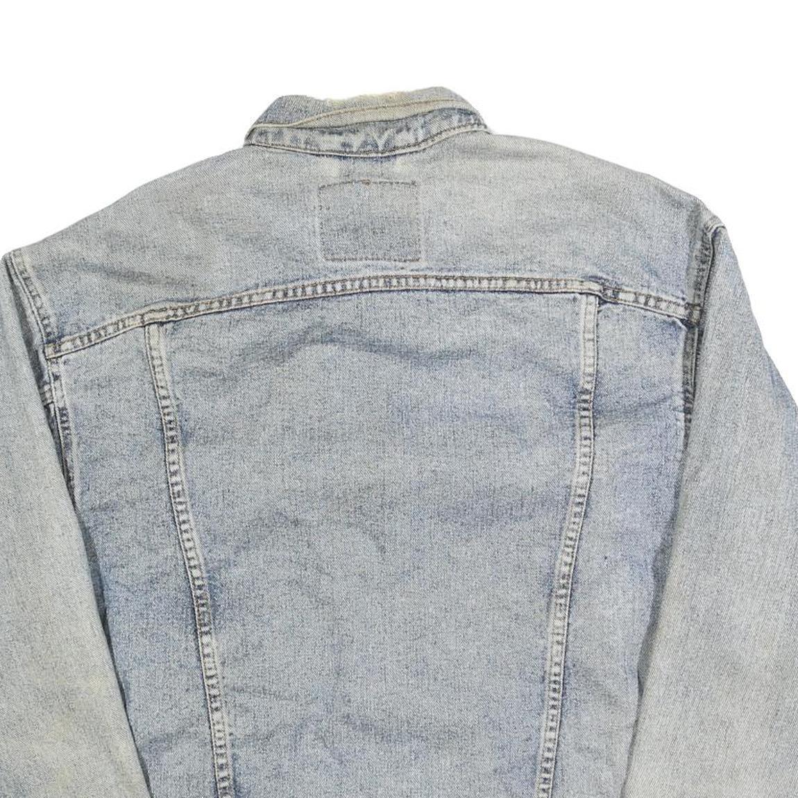 LEVI'S Mens Blue Denim Denim Jacket M Cotton Button Closure Casual Vintage Style
