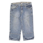 SOUTHERN Mens Denim Blue Casual Shorts XL W38 Cotton Blend Relaxed Fit