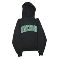 CHAMPION Mens Black Oregon Pullover Hoodie S Cotton Blend Casual Sportswear