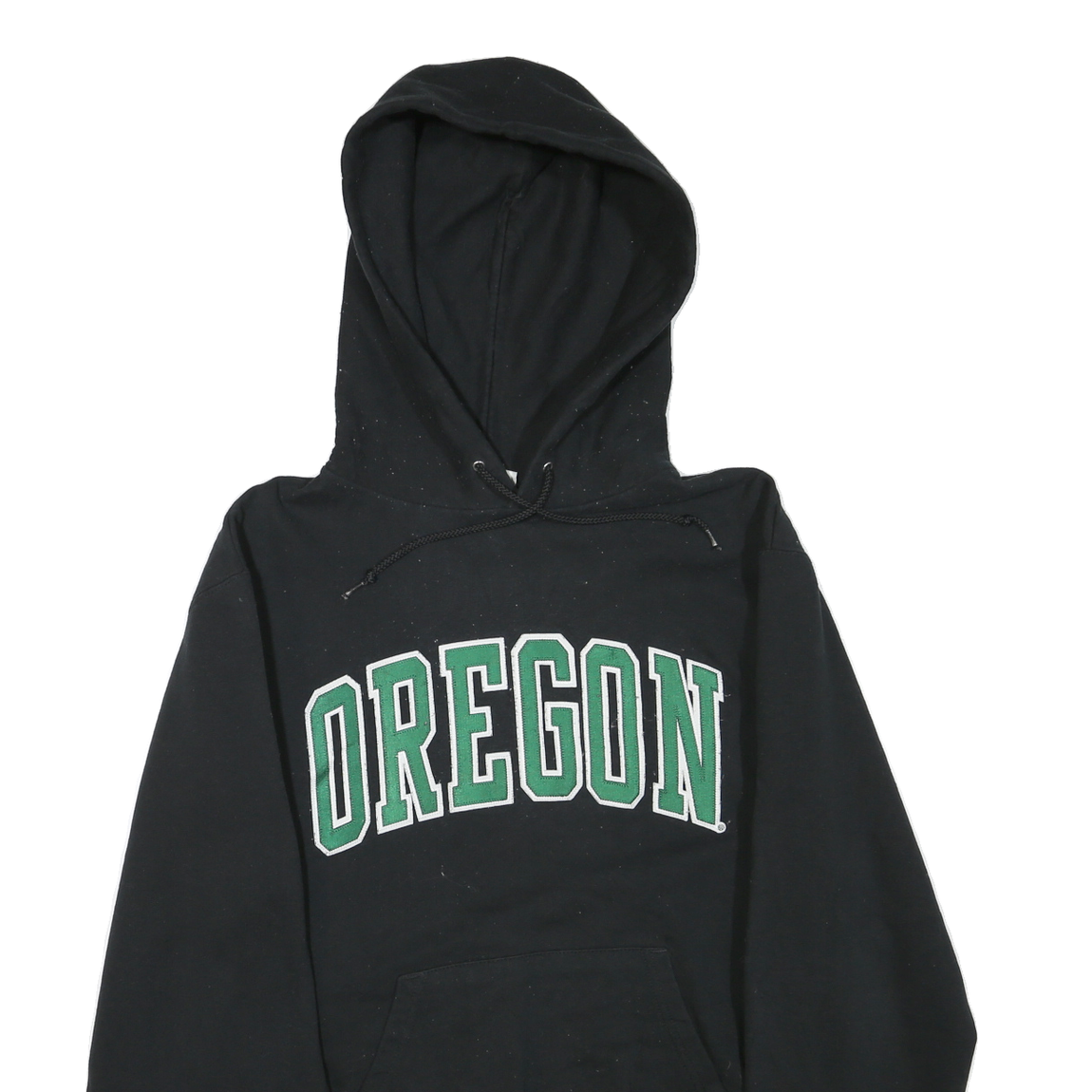 CHAMPION Mens Black Oregon Pullover Hoodie S Cotton Blend Casual Sportswear