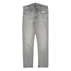 Calvin Klein Womens Slim Grey Denim Jeans W28 L27 Stylish Zip Closure