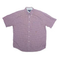 TOMMY HILFIGER Mens Shirt Red Check Short Sleeve XL