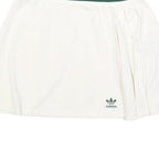 ADIDAS Womens White & Green Tennis Mini Skirt Polyester Blend UK 12 Sports