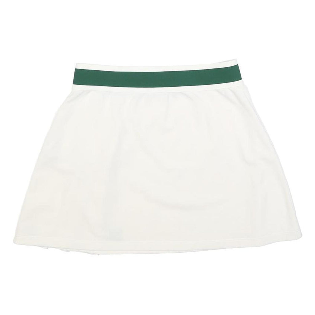 ADIDAS Womens White & Green Tennis Mini Skirt Polyester Blend UK 12 Sports