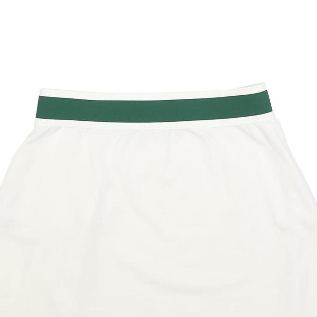 ADIDAS Womens White & Green Tennis Mini Skirt Polyester Blend UK 12 Sports