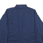 WOOLRICH Mens Blue XL Long Sleeve Cotton Shirt Highclan Ranch Embroidered