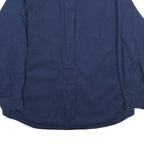 WOOLRICH Mens Blue XL Long Sleeve Cotton Shirt Highclan Ranch Embroidered