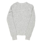 TOMMY JEANS Womens Grey Patterned Jumper Crew Neck Basic Knit Size M Casual