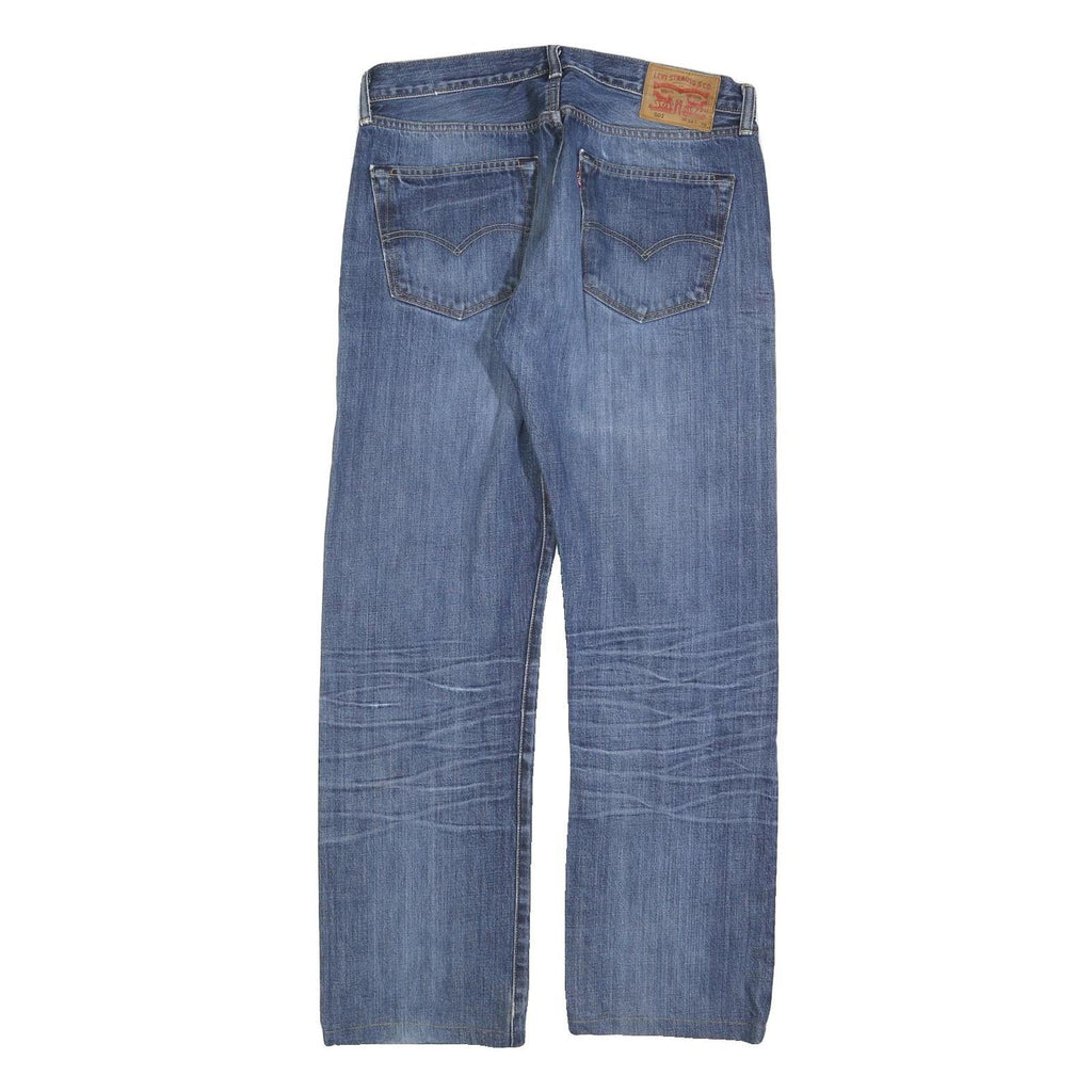 LEVI'S 501 Mens Jeans Blue Regular Straight Denim Medium W34 L31 Classic Fit