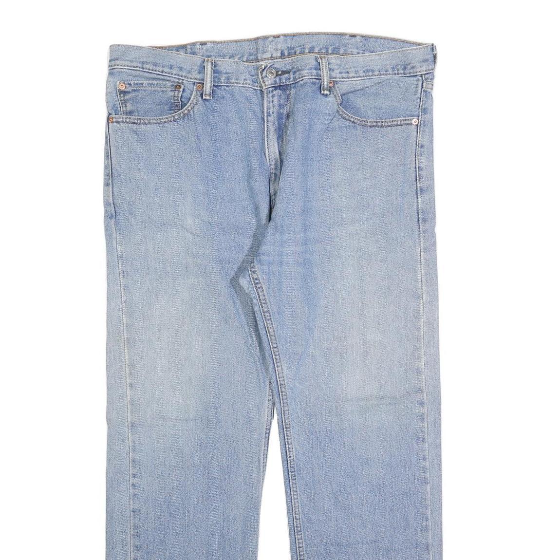 LEVI'S 505 Mens Jeans Blue Regular Straight Denim Light W38 L32 Classic Fit Zip