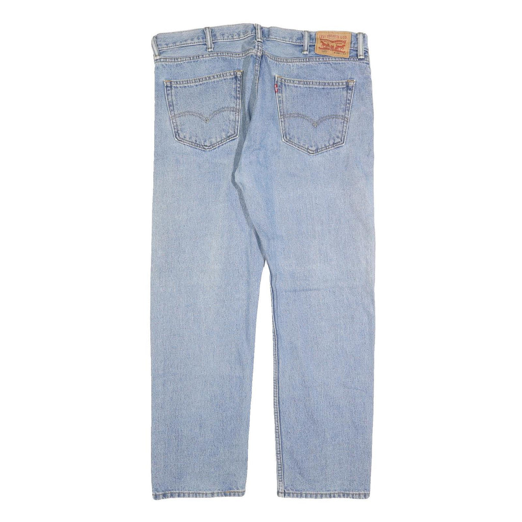 LEVI'S 505 Mens Jeans Blue Regular Straight Denim Light W38 L32 Classic Fit Zip