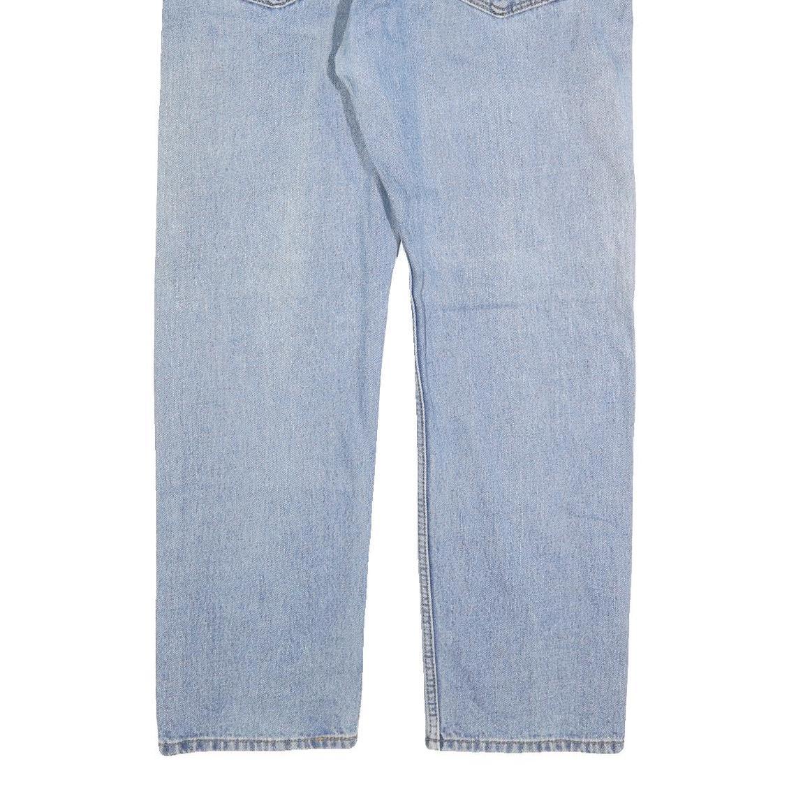 LEVI'S 505 Mens Jeans Blue Regular Straight Denim Light W38 L32 Classic Fit Zip