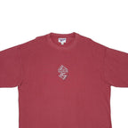 REEBOK Mens Red T-Shirt XL Short Sleeve Crew Neck Logo Cotton Blend Casual