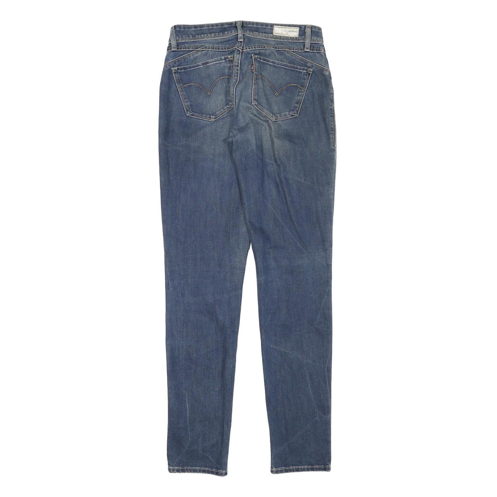 LEVI'S Womens Jeans Blue Slim Skinny Denim Medium W27 L30 Classic Zip Closure