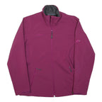 MAMMUT Womens Purple Softshell Jacket L Polyester Zip Outdoor Activewear
