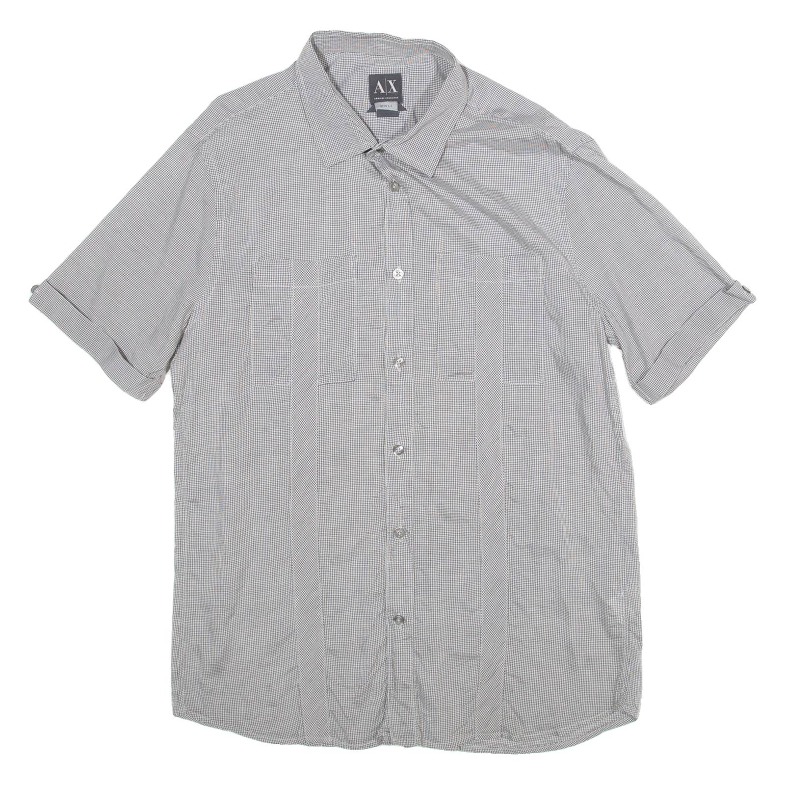 ARMANI EXCHANGE Slim Fit Mens Shirt Black L
