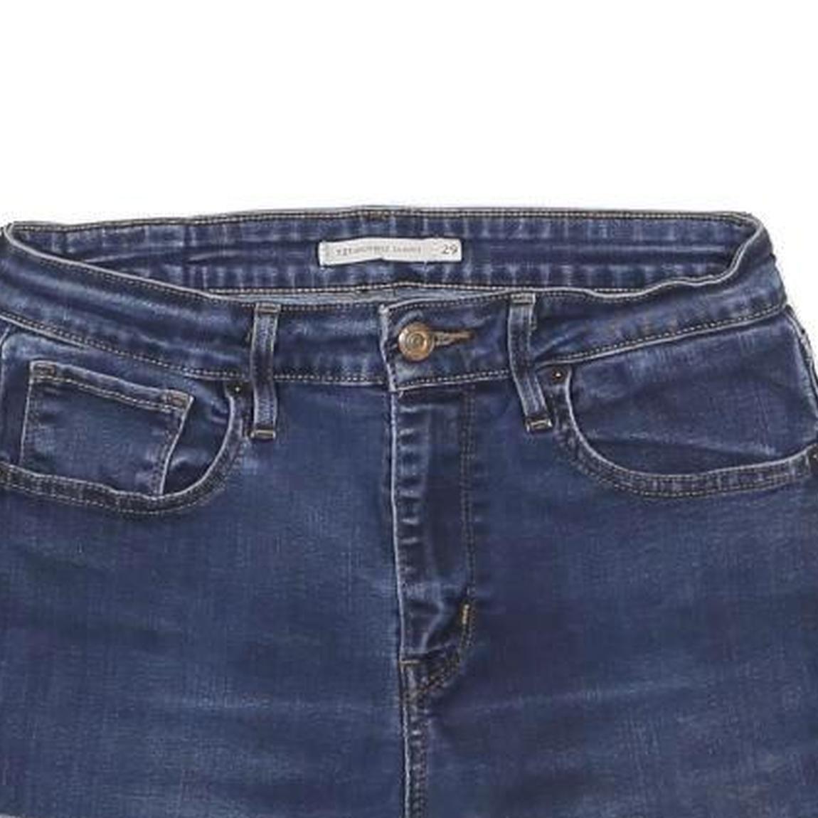 LEVI'S Womens Denim Blue Casual Shorts M W29 Raw Edge Hem Cotton Blend