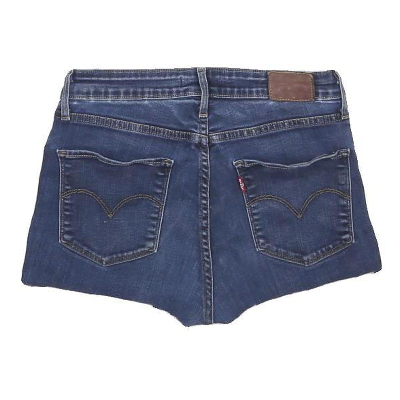 LEVI'S Womens Denim Blue Casual Shorts M W29 Raw Edge Hem Cotton Blend