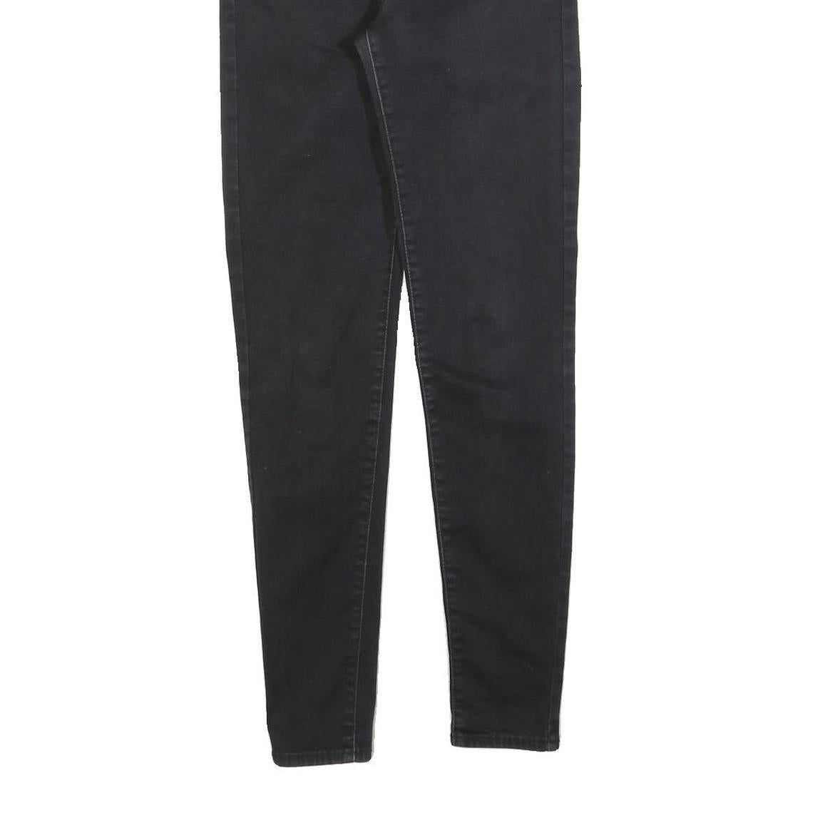 LEVI'S Womens Slim Black Jeans Denim W27 L30 Zip Cotton Blend Stylish