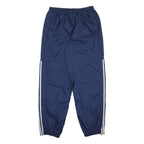 ADIDAS Mens Joggers Blue White Regular Tapered M W28 L31 Nylon Sportswear