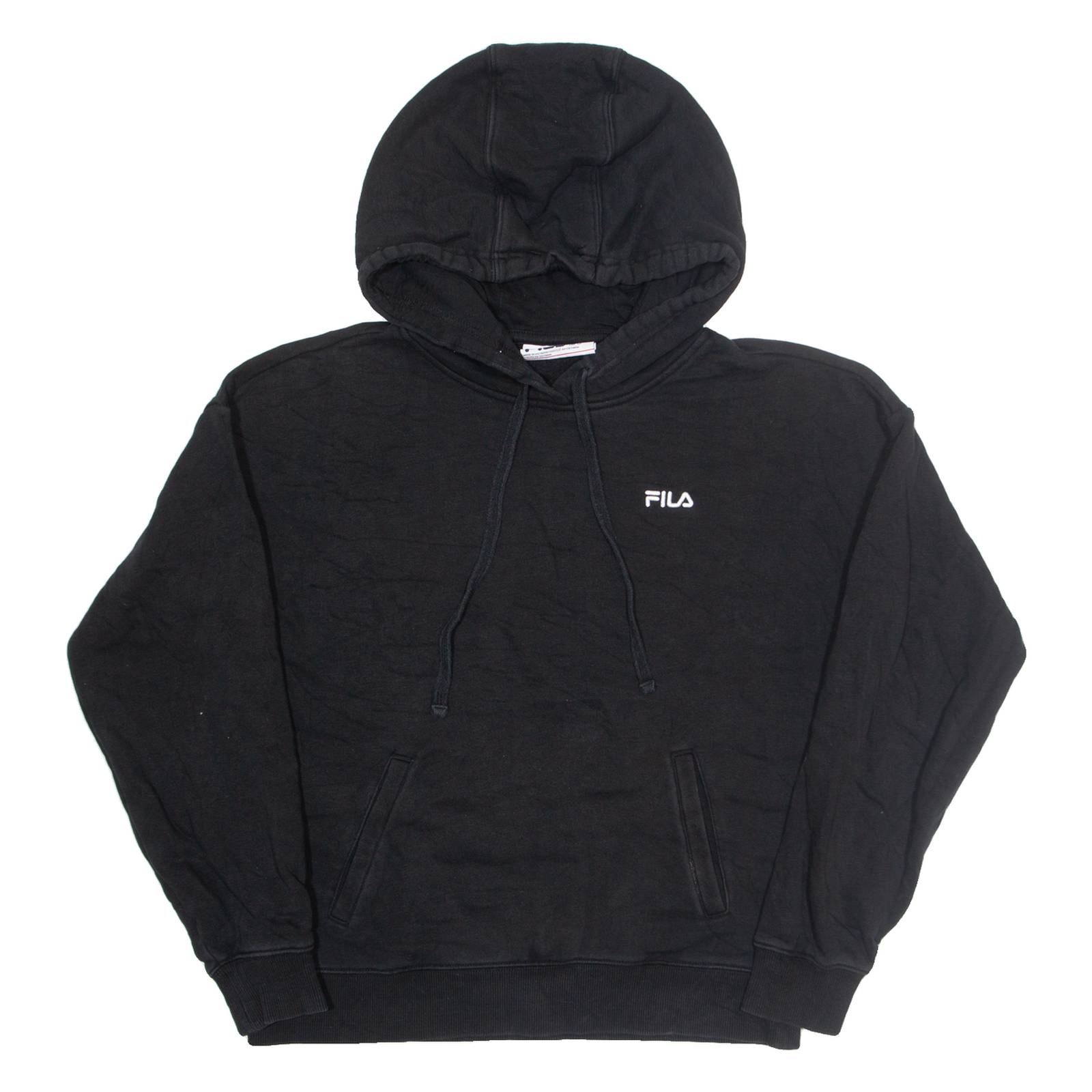 FILA Mens Black Hoodie S