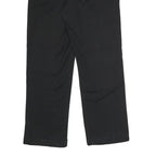 DICKIES Mens Polyester Blend Black Regular Straight Trousers W32 L30 Workwear