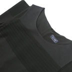 ARMANI JEANS Womens Black Sleeveless Day Woven Plain Midi Dress M Elegant