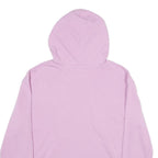 CHAMPION Womens Purple Hoodie L Floral Logo Cotton Blend Pullover