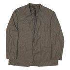 LAUREN RALPH LAUREN Mens Brown Wool Blend Blazer Jacket L Checked Stylish