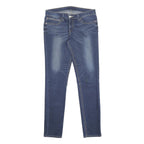 LEVI'S Womens Slim Blue Denim Jeans W31 L34 Stretch Cotton Blend Zip Fastening