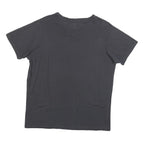 ENERGIE Womens Black Graphic T-Shirt XL Short Sleeve Round Neck Cotton Blend