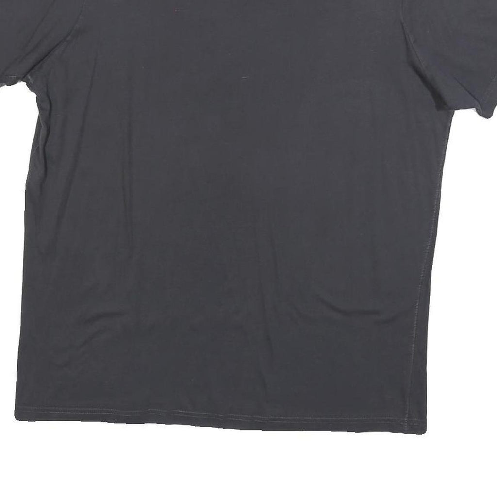 ENERGIE Womens Black Graphic T-Shirt XL Short Sleeve Round Neck Cotton Blend