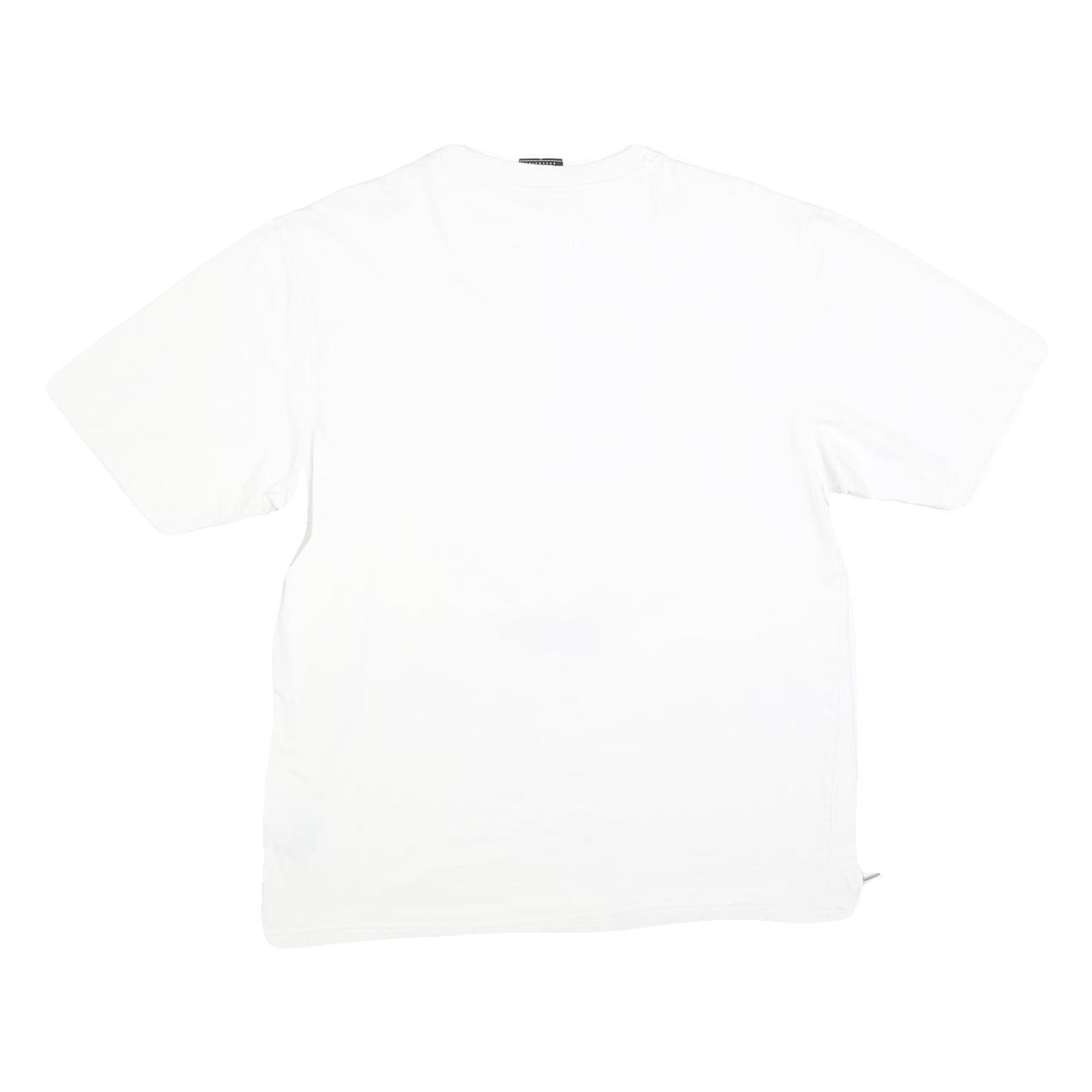 NARKOTIC Mens White Graphic T-Shirt L Short Sleeve Crew Neck Cotton Blend