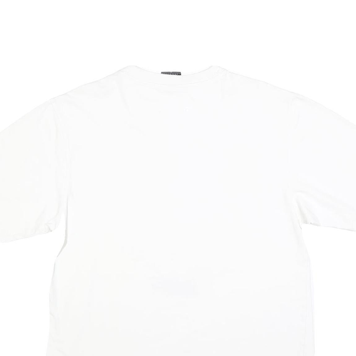 NARKOTIC Mens White Graphic T-Shirt L Short Sleeve Crew Neck Cotton Blend