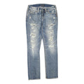 SILVER Womens Jeans Blue Regular Slim Denim Medium W32 L32 Distressed Fit