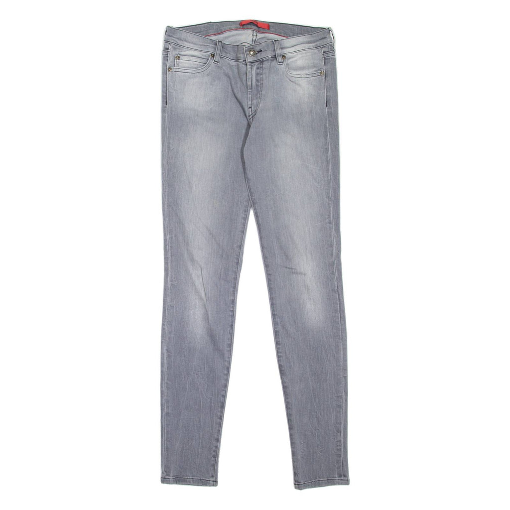 HUGO BOSS Womens Jeans Grey Slim Skinny Stone Wash W28 L30
